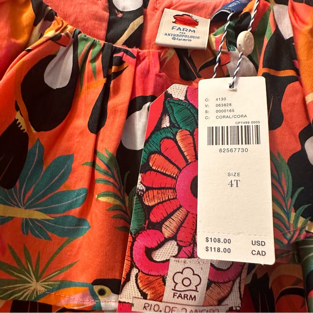 Farm Rio Toucan Dress Size 4T- Mommy Wrap Dress Available - Picture 8 of 16